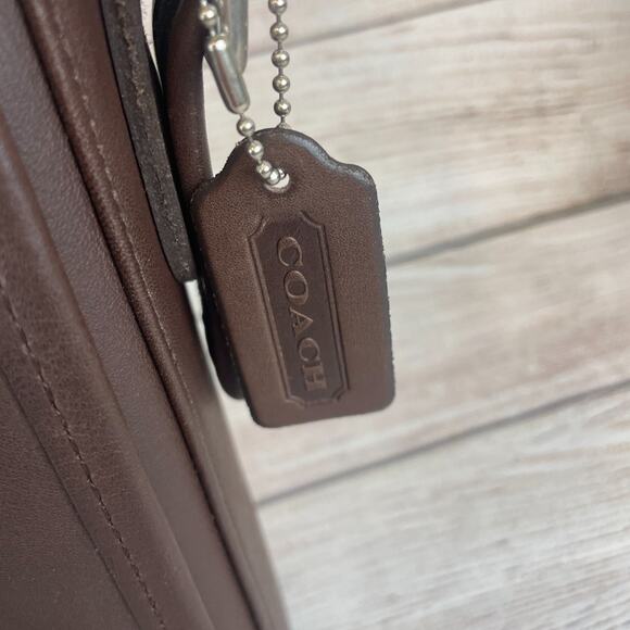 Coach Legacy Leather Mail Messenger Bag 9065 Dark Brown Leather - Picture 3 of 12